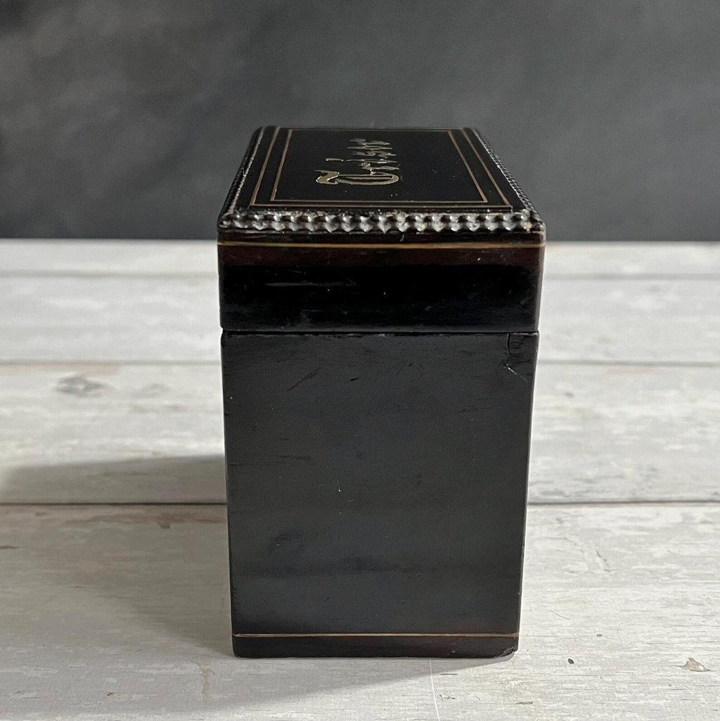 Antique Childs Money Box Money Bank TREASURE C 1860