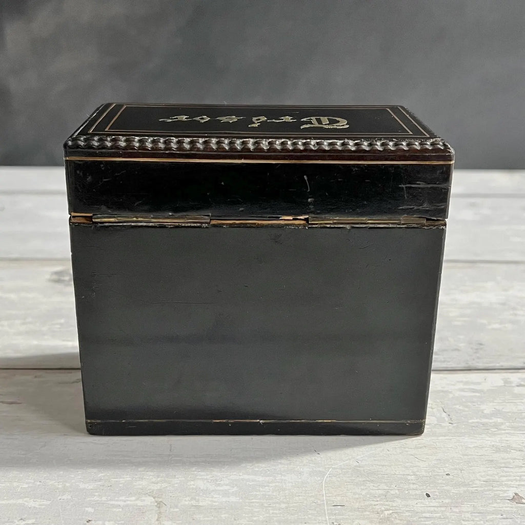 Antique Childs Money Box Money Bank TREASURE C 1860