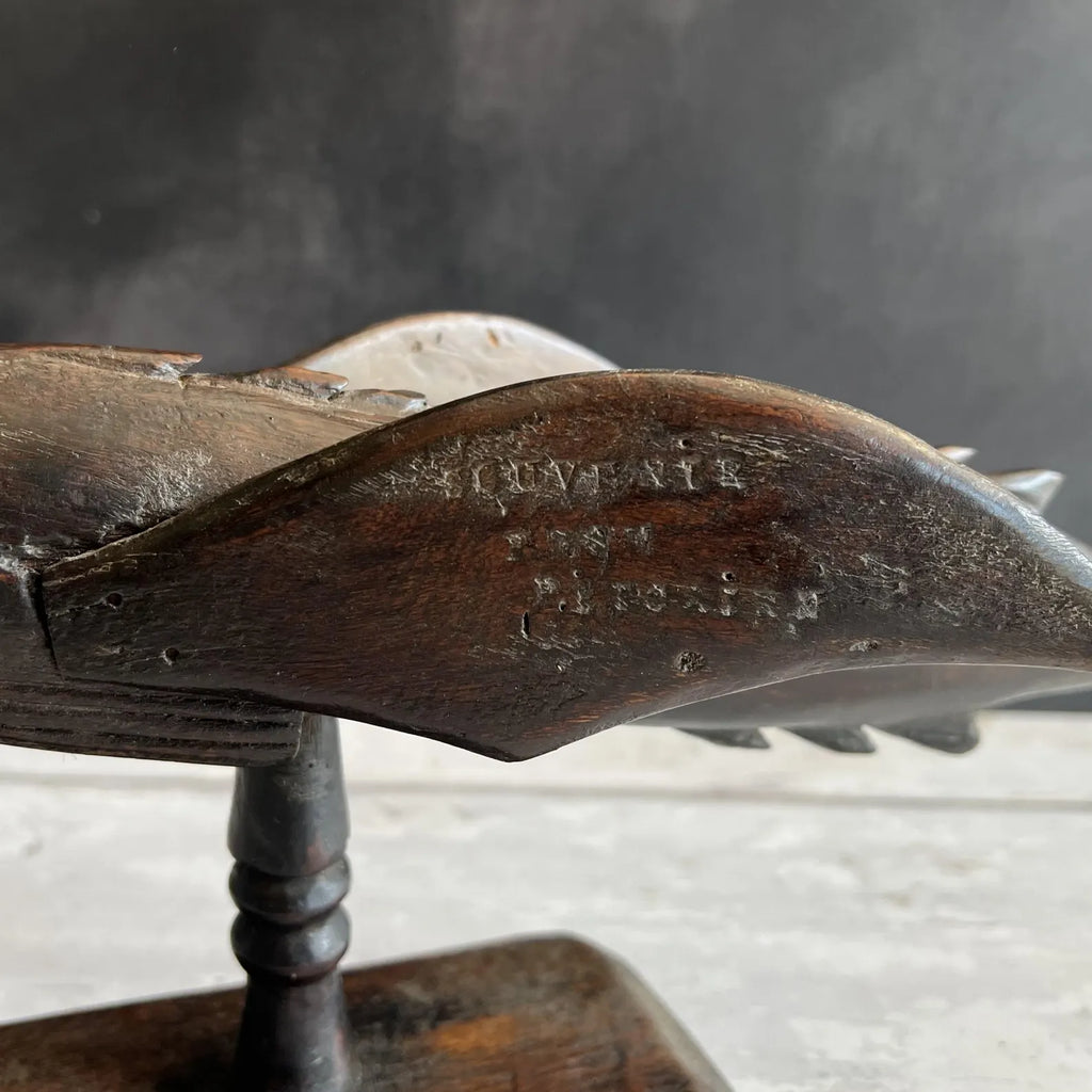 Antique Pitcairn Islands Carved Flying Fish C 1890 HMS Bounty Mutiny Interest