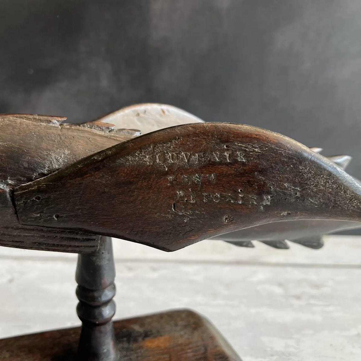 Antique Pitcairn Islands Carved Flying Fish C 1890 HMS Bounty Mutiny Interest