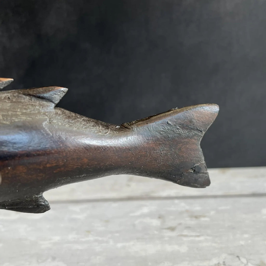 Antique Pitcairn Islands Carved Flying Fish C 1890 HMS Bounty Mutiny Interest