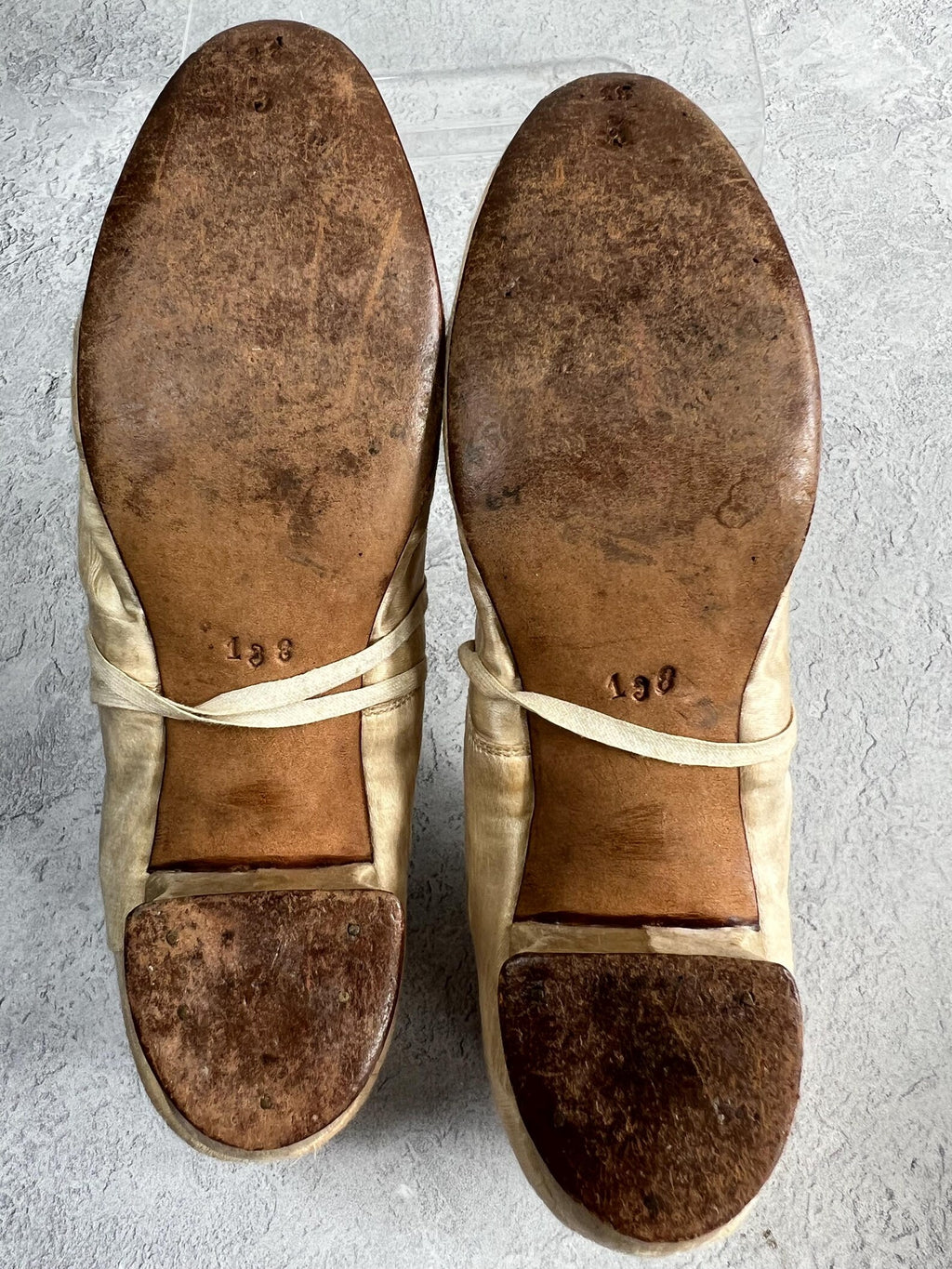 19th Century Victorian Girls Silk Wedding Shoes Louis Heel Circa 1880 AF