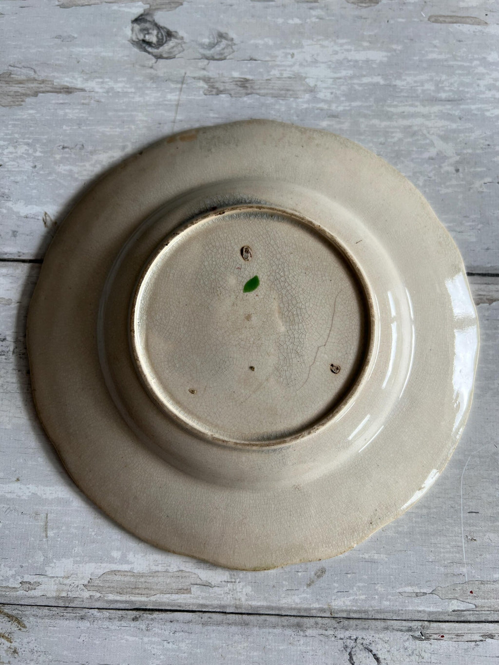 Rare Childrens Plate Pride Of The Village Floral Girl Gardening Nurseryware English C 1830
