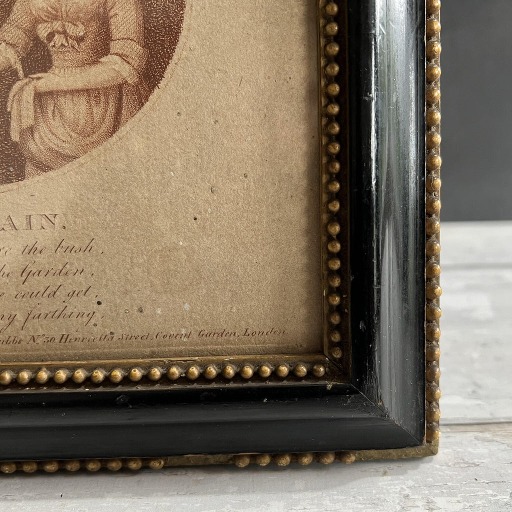 RARE 18th Century Engraving The Bargain Rural Lovers George Townley Stubbs 1798