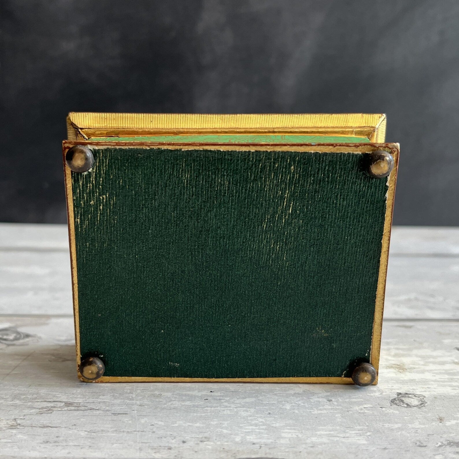 Antique Georgian Bonbon Box Hand Coloured Couple & Dog Scene C 1820