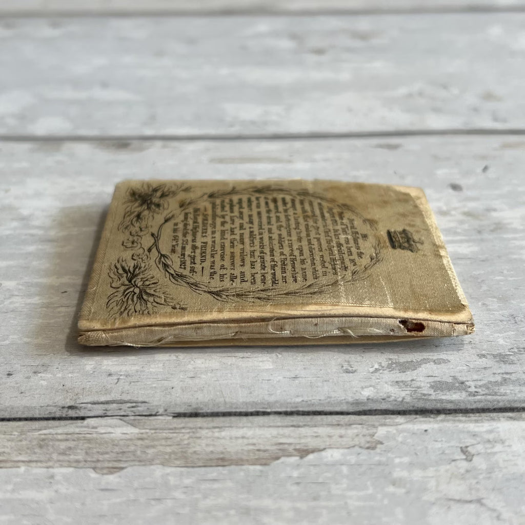 19th Century Silk Needle Book Needle Case Commemorative Duke of York English Circa 1827 Mourning