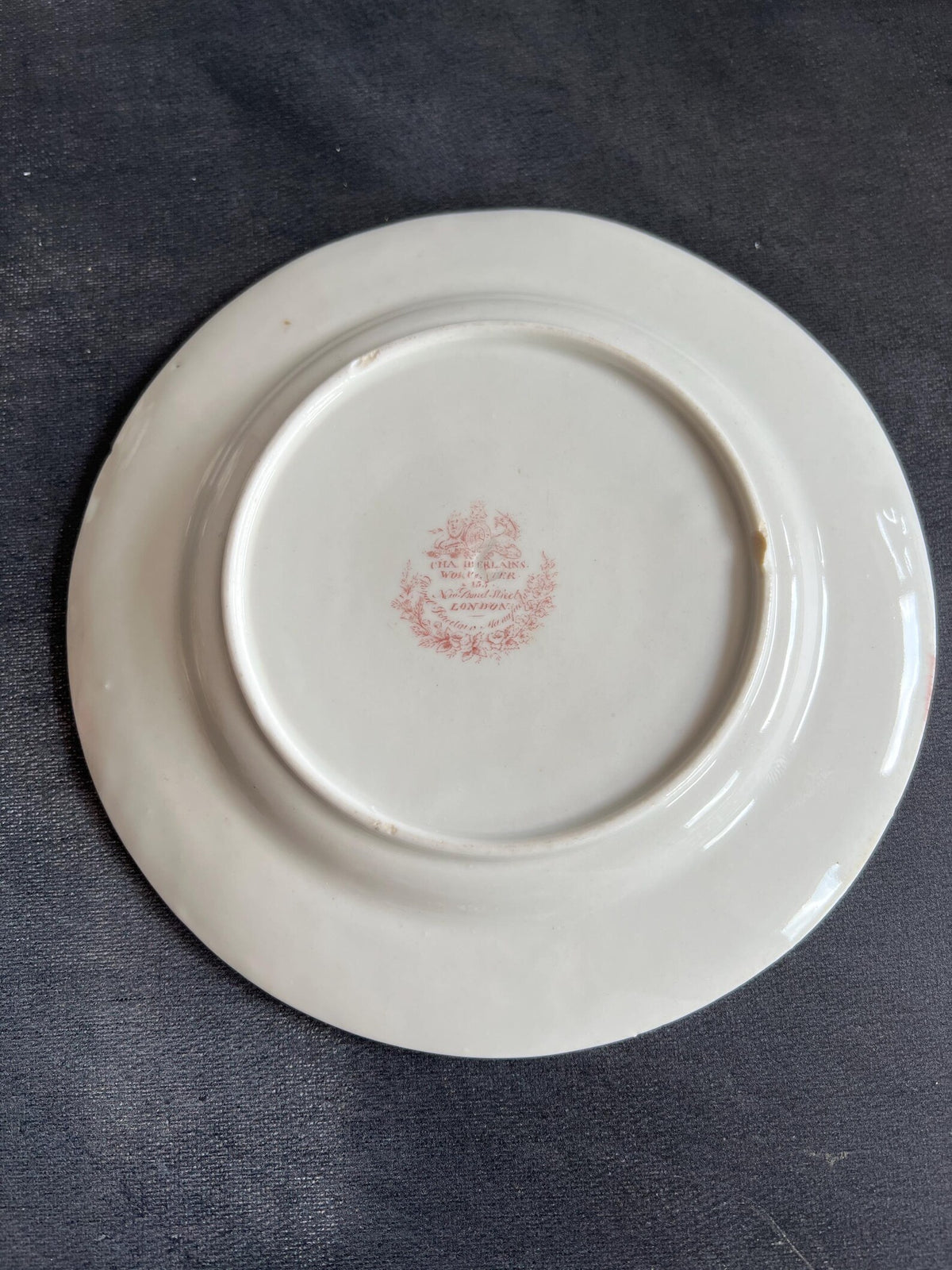 Chamberlain Worcester Porcelain Plate Exotic Bird Gilt Rim C 1815