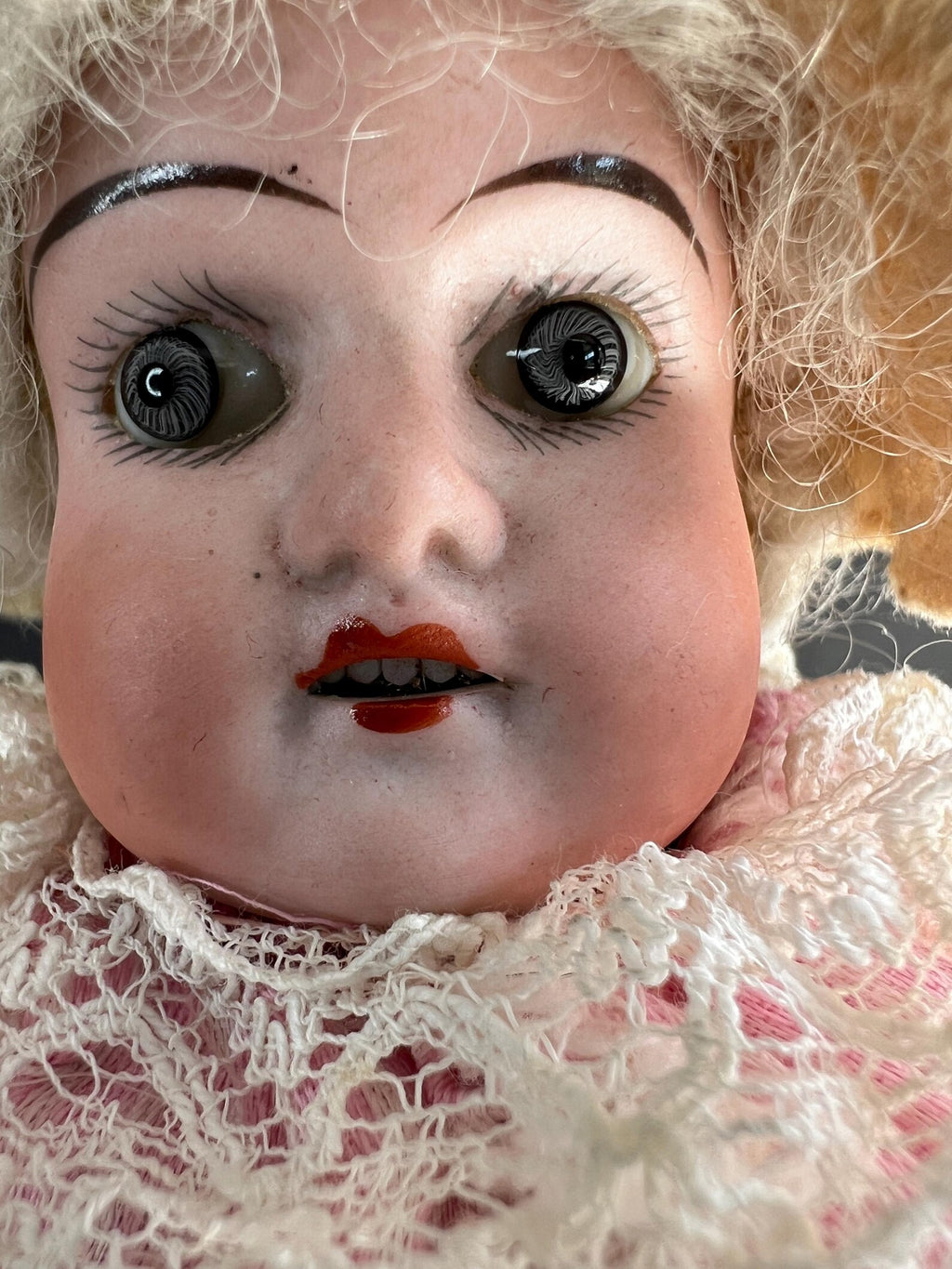 Antique Musical Marotte Doll Bisque Socket Head Fully Working German/French Circa 1890