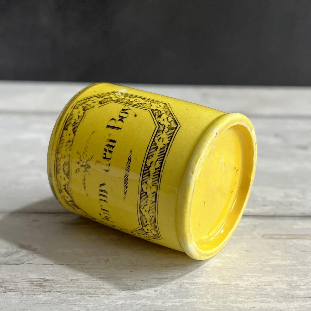 Staffordshire Childs Miniature Canary Motto Mug For My Dear Boy Toy Size Silver Lustre C 1810