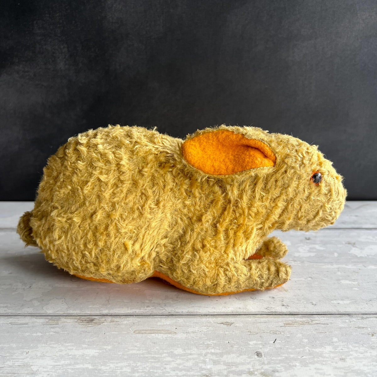 Antique Omega Soft Toy Rabbit Golden Mohair C 1920 The British United Toy Manufacturing Co