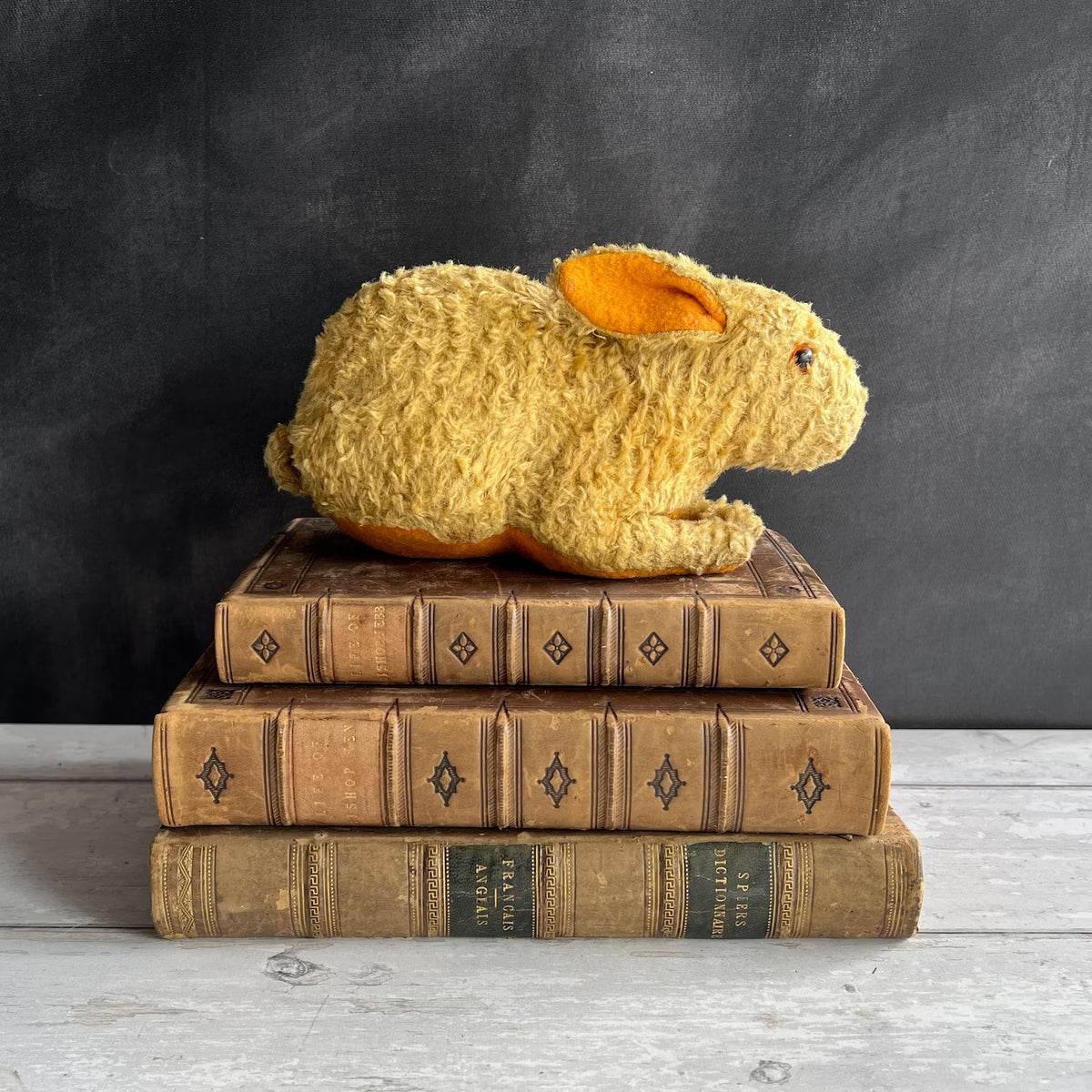 Antique Omega Soft Toy Rabbit Golden Mohair C 1920 The British United Toy Manufacturing Co
