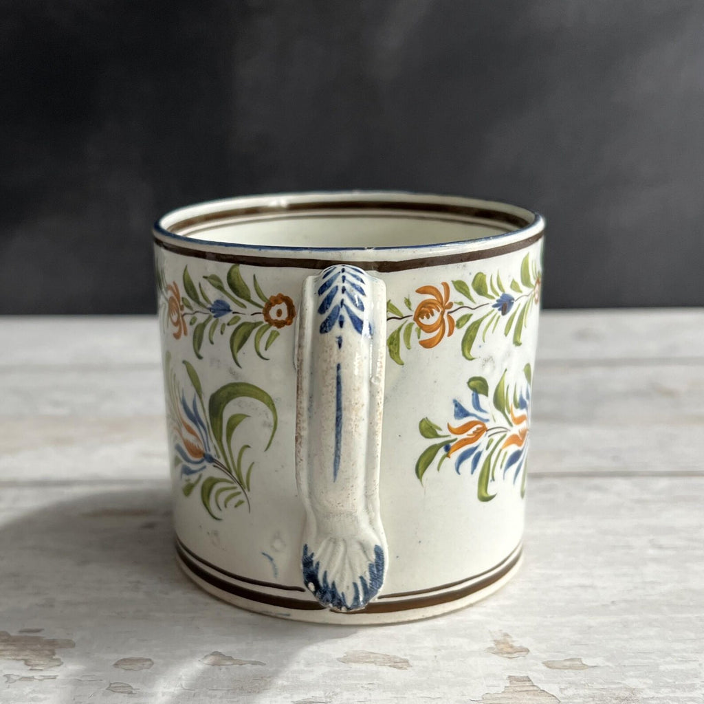 RARE 19th Century MARY Mug English Pearlware Pratt Ware Colours Circa 1810