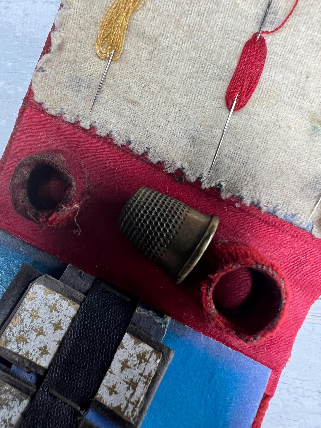 Antique French Child's Sewing Set Etui Victorian Handbag Circa 1890