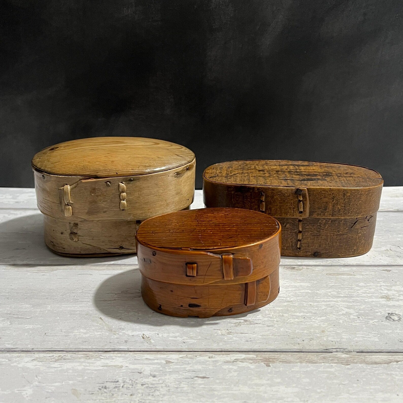 Antique Bentwood Pantry Box Shaker Folk Art Rustic C 1850