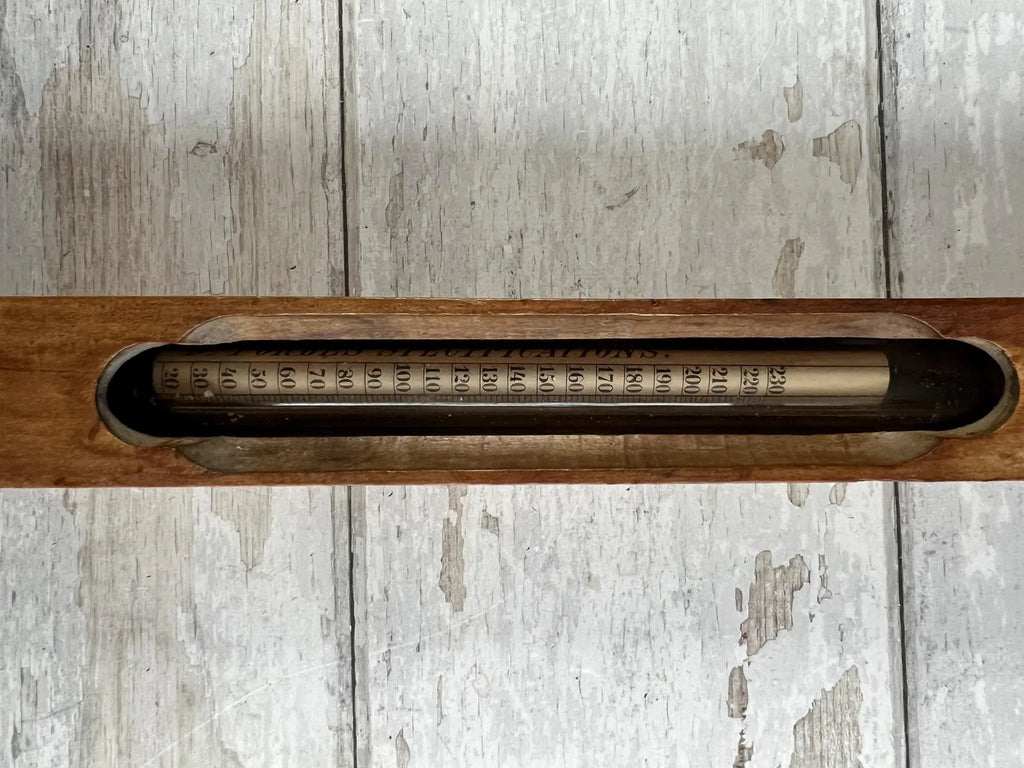 Antique Kitchenalia Treen Bath Thermometer Wooden Floating C 1900
