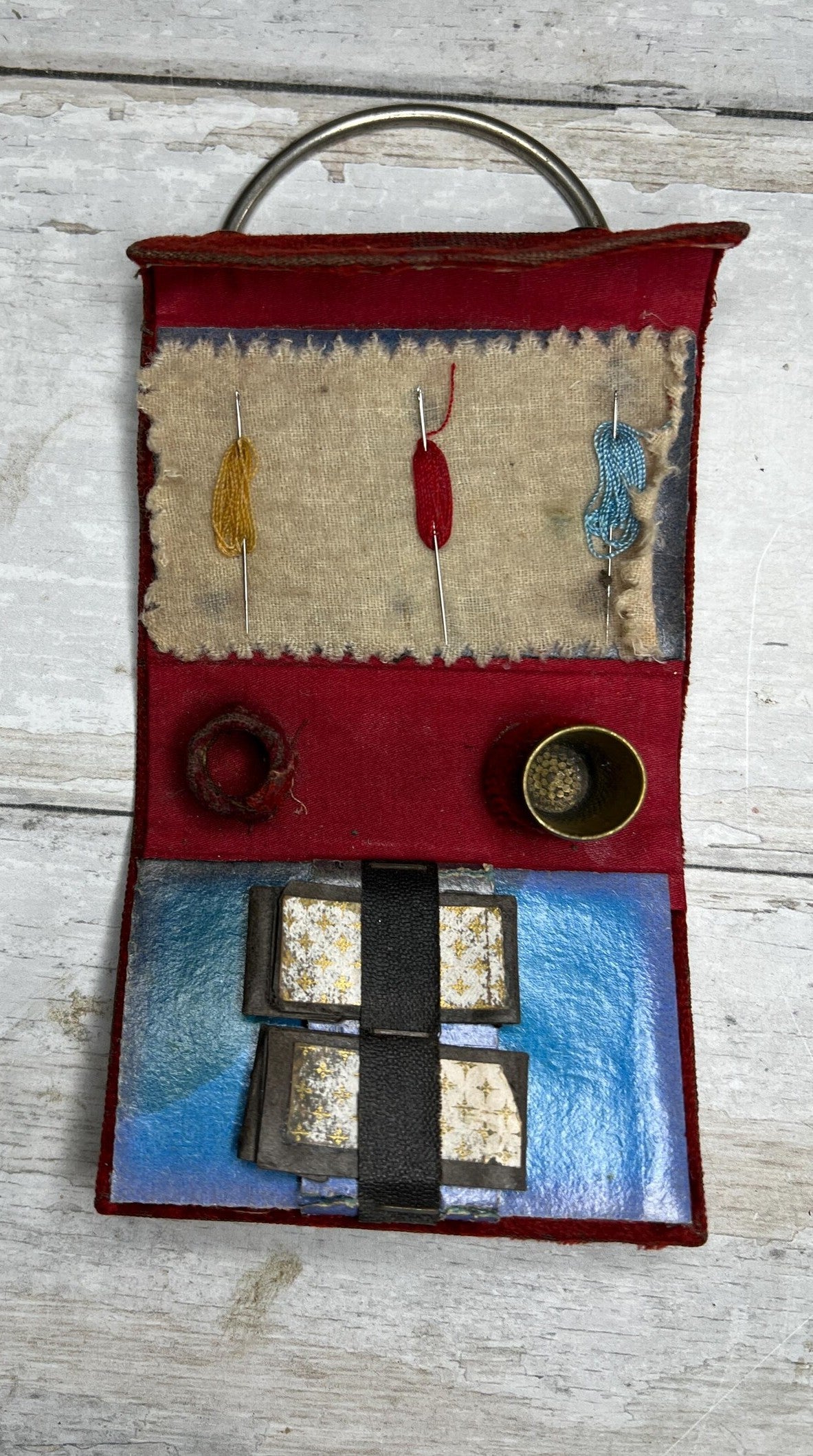 Antique French Child's Sewing Set Etui Victorian Handbag Circa 1890