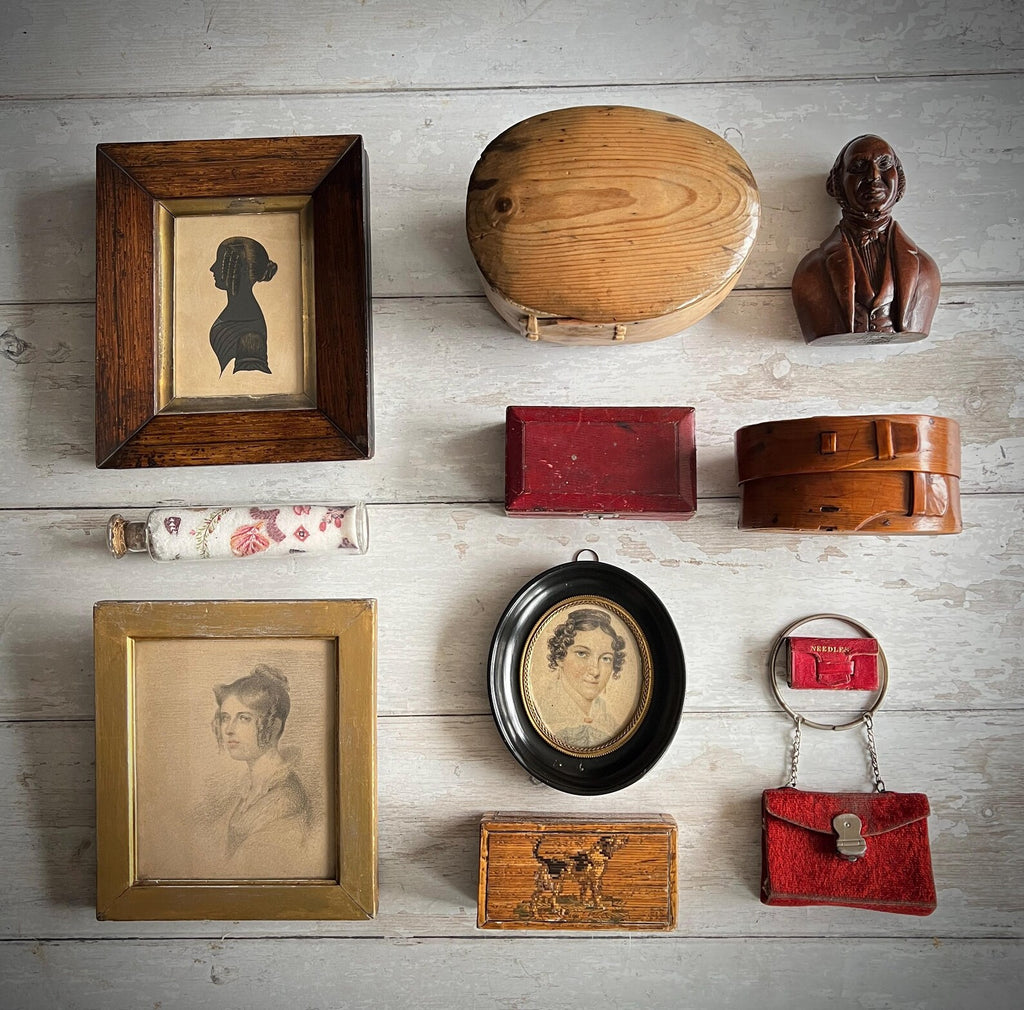 Antique French Child's Sewing Set Etui Victorian Handbag Circa 1890