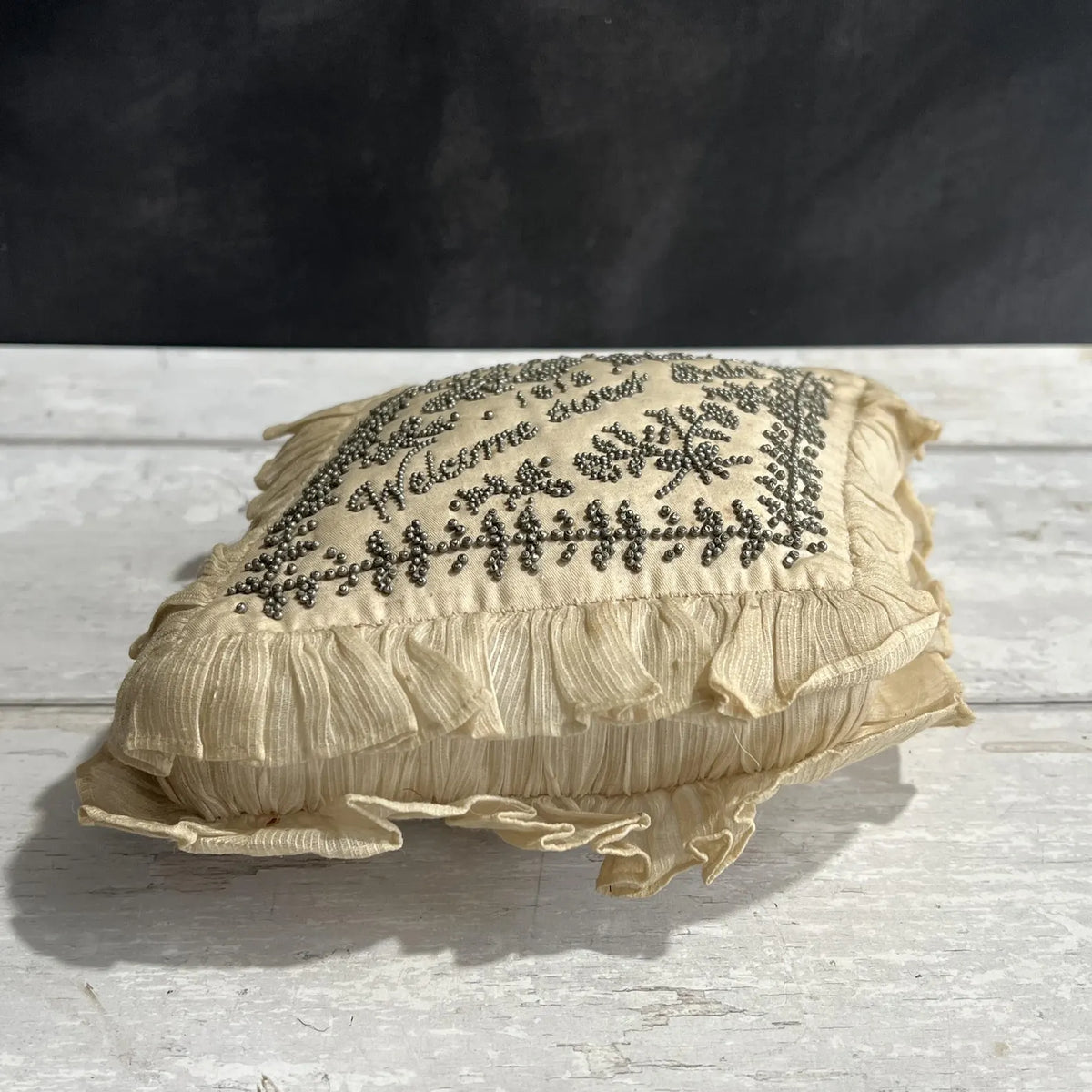 19th Century Georgian Layette Pincushion Welcome Sweet Babe 1815