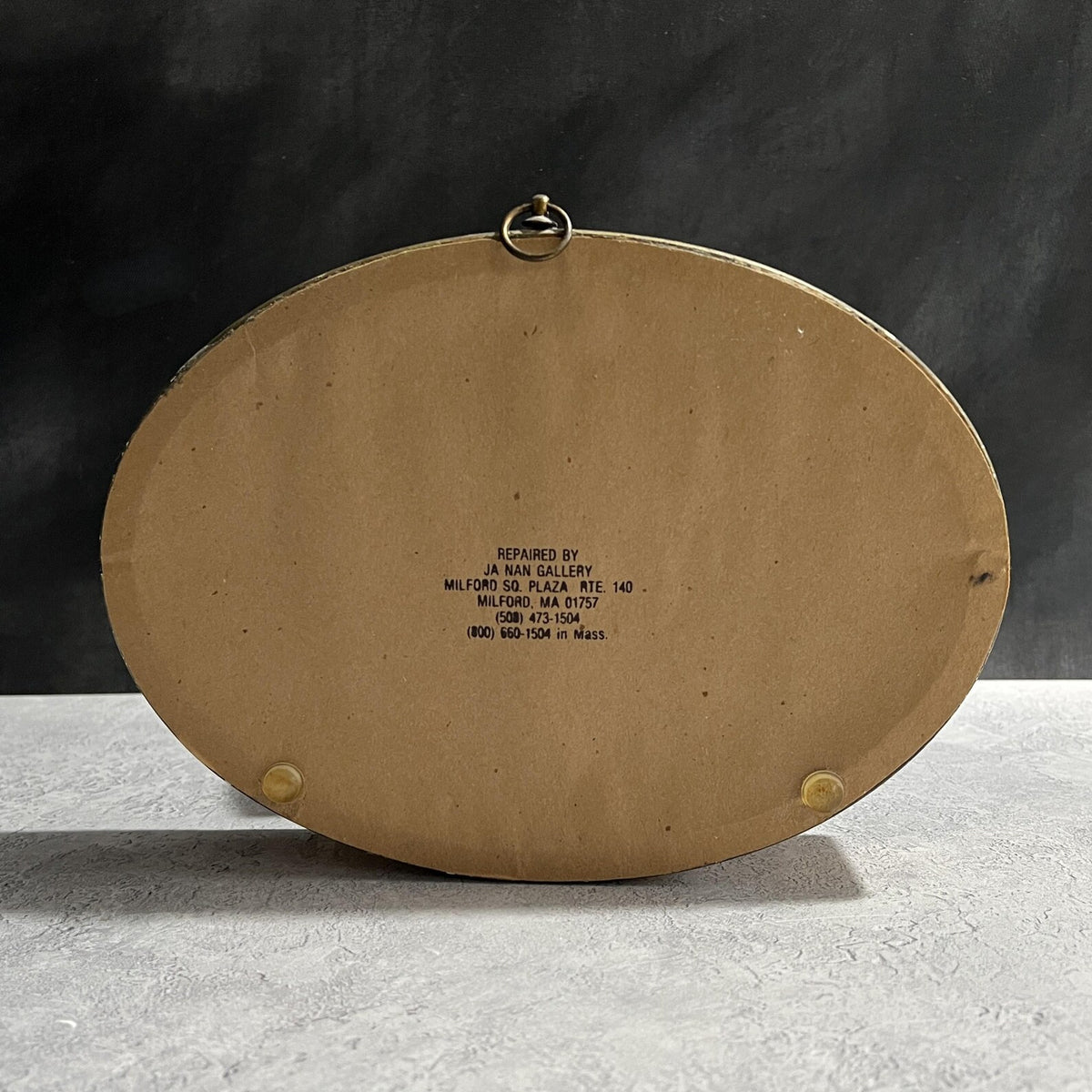 18th Century Oval Plaster Relief On Silk Naughty Children Playing The Devil C 1795 RARE AF