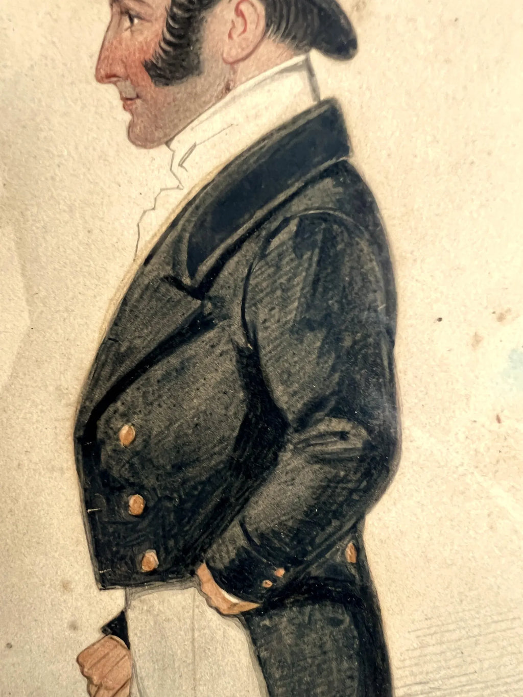 19th Century Joshua Dighton Portrait of Sir William Sutton Circa 1850