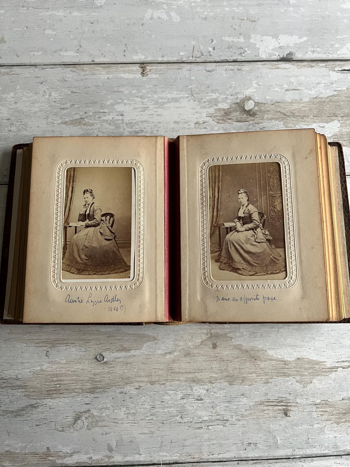 19th Century Sorrento Ware Photo Album DALE family Interest England and Australia