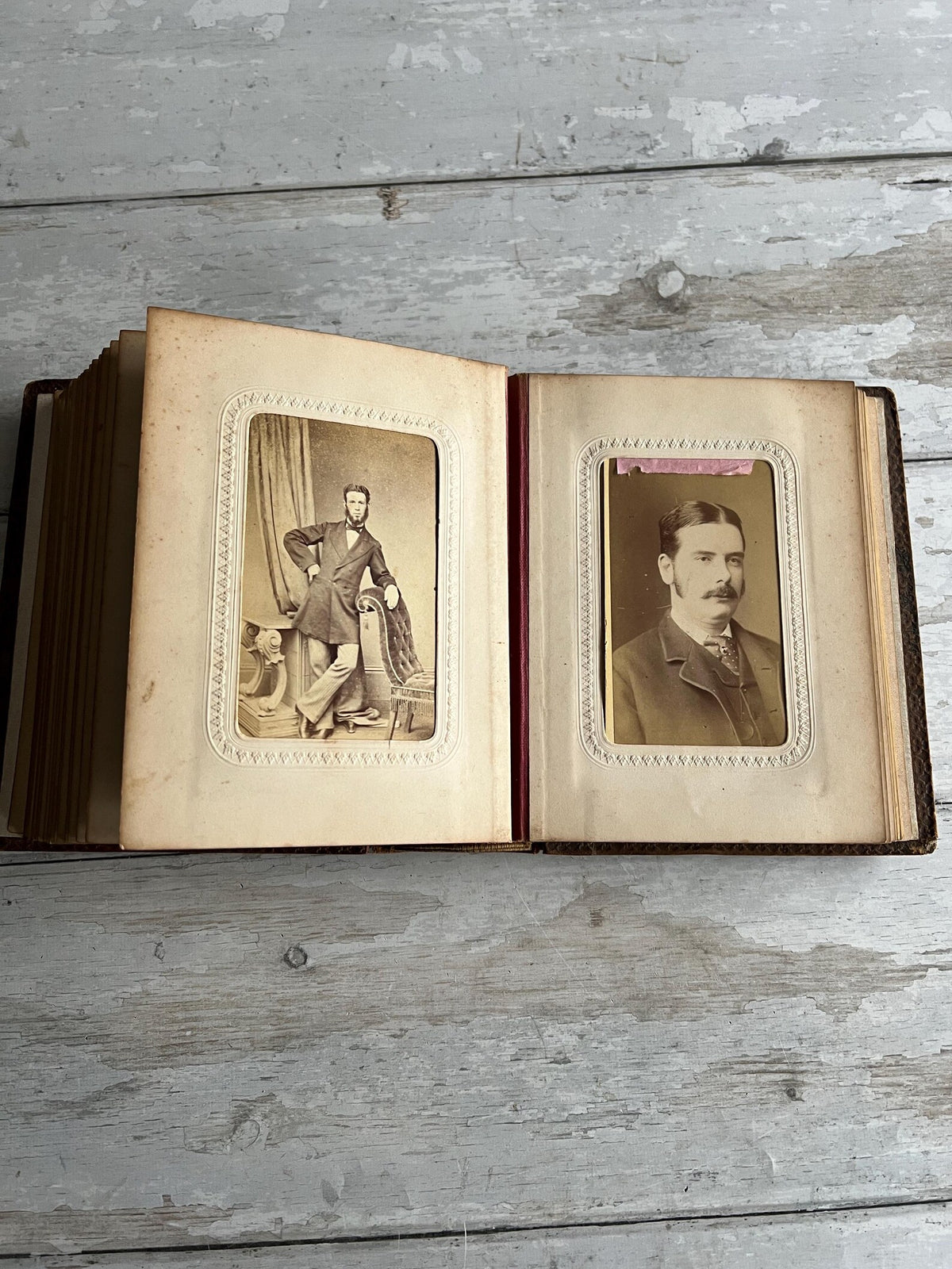 19th Century Sorrento Ware Photo Album DALE family Interest England and Australia