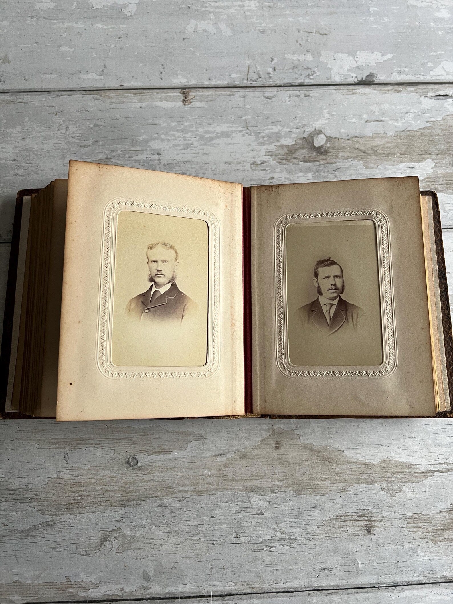 19th Century Sorrento Ware Photo Album DALE family Interest England and Australia