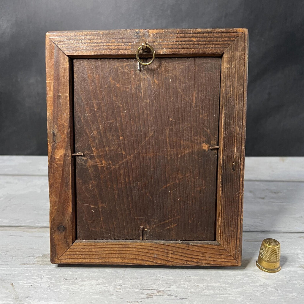 19th Century Portrait Silhouette Young Victorian Lady Birds Eye Maple Frame C 1840