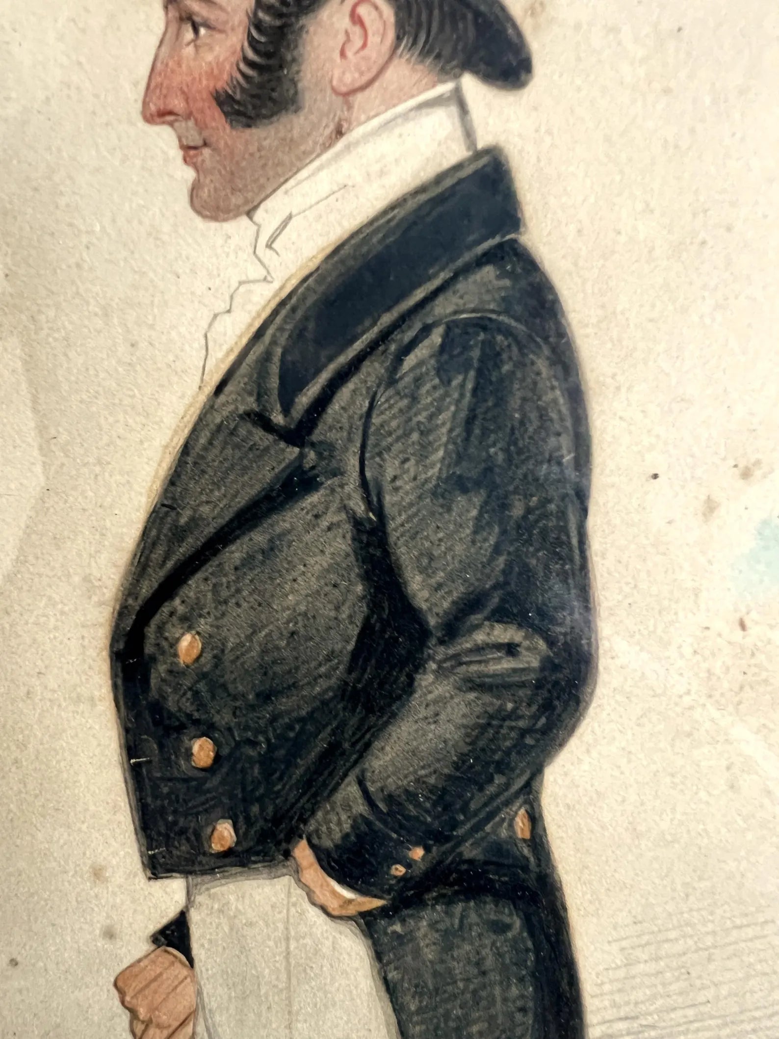 19th Century Joshua Dighton Portrait of Sir William Sutton Circa 1850