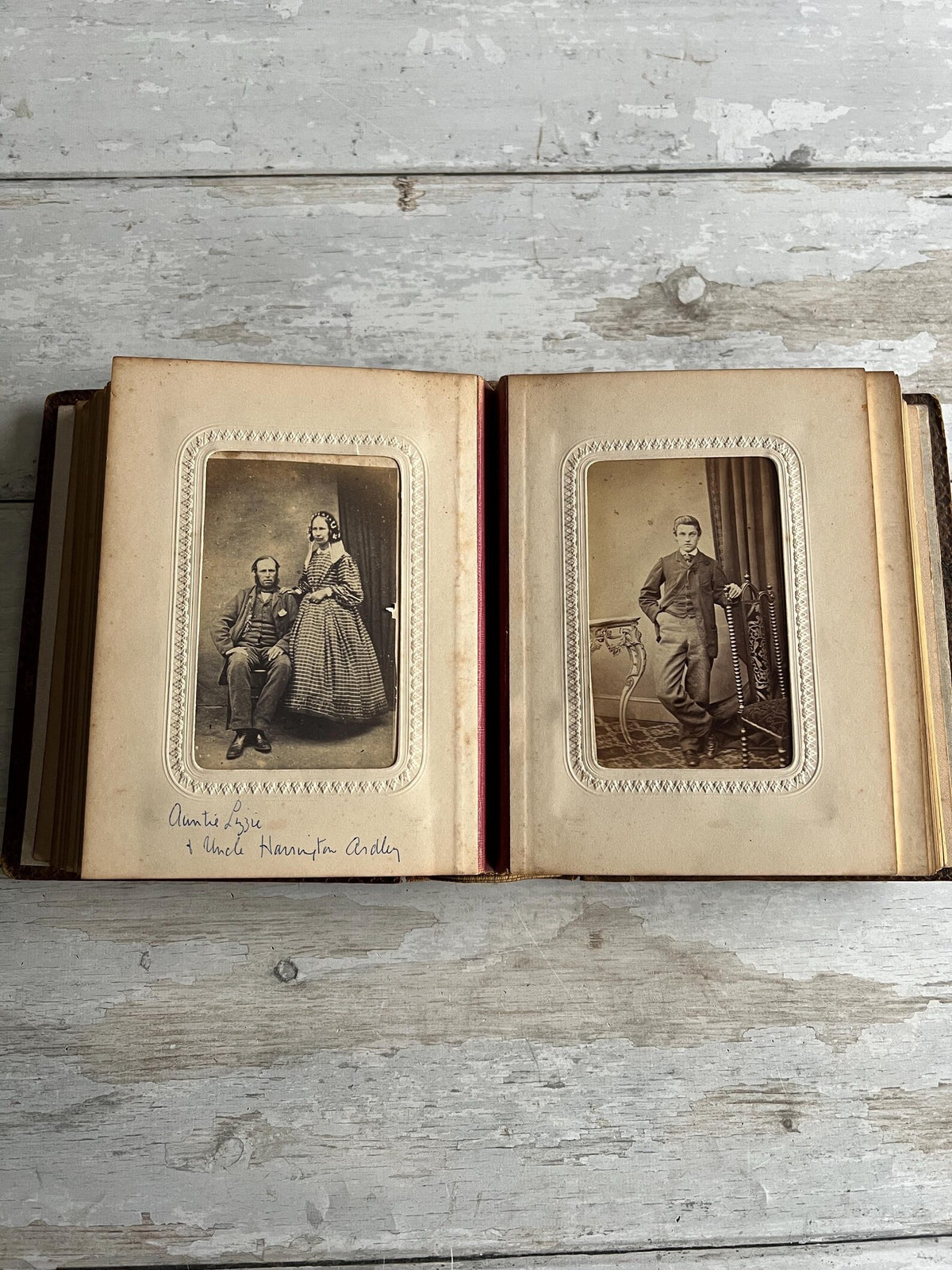 19th Century Sorrento Ware Photo Album DALE family Interest England and Australia