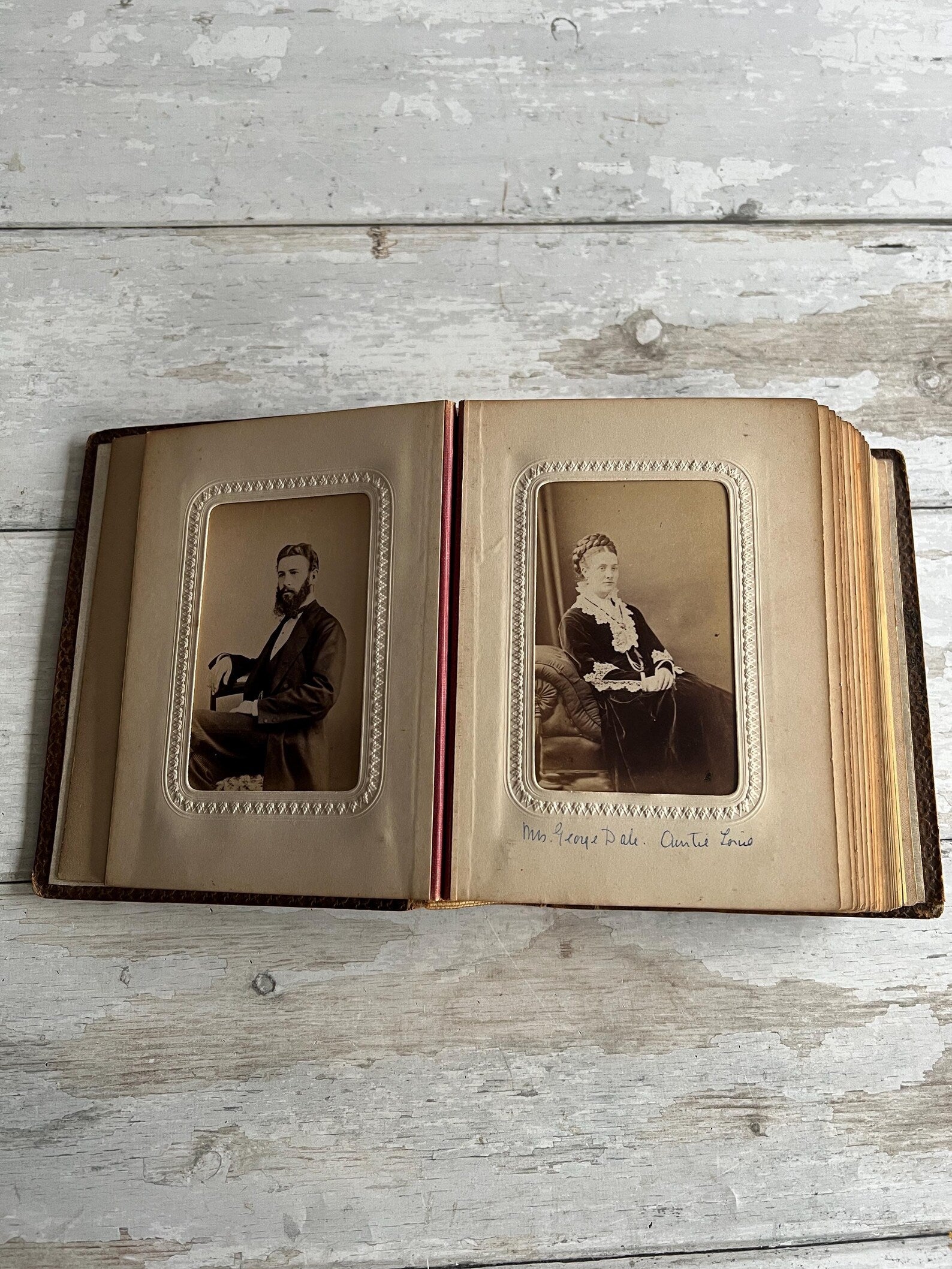 19th Century Sorrento Ware Photo Album DALE family Interest England and Australia