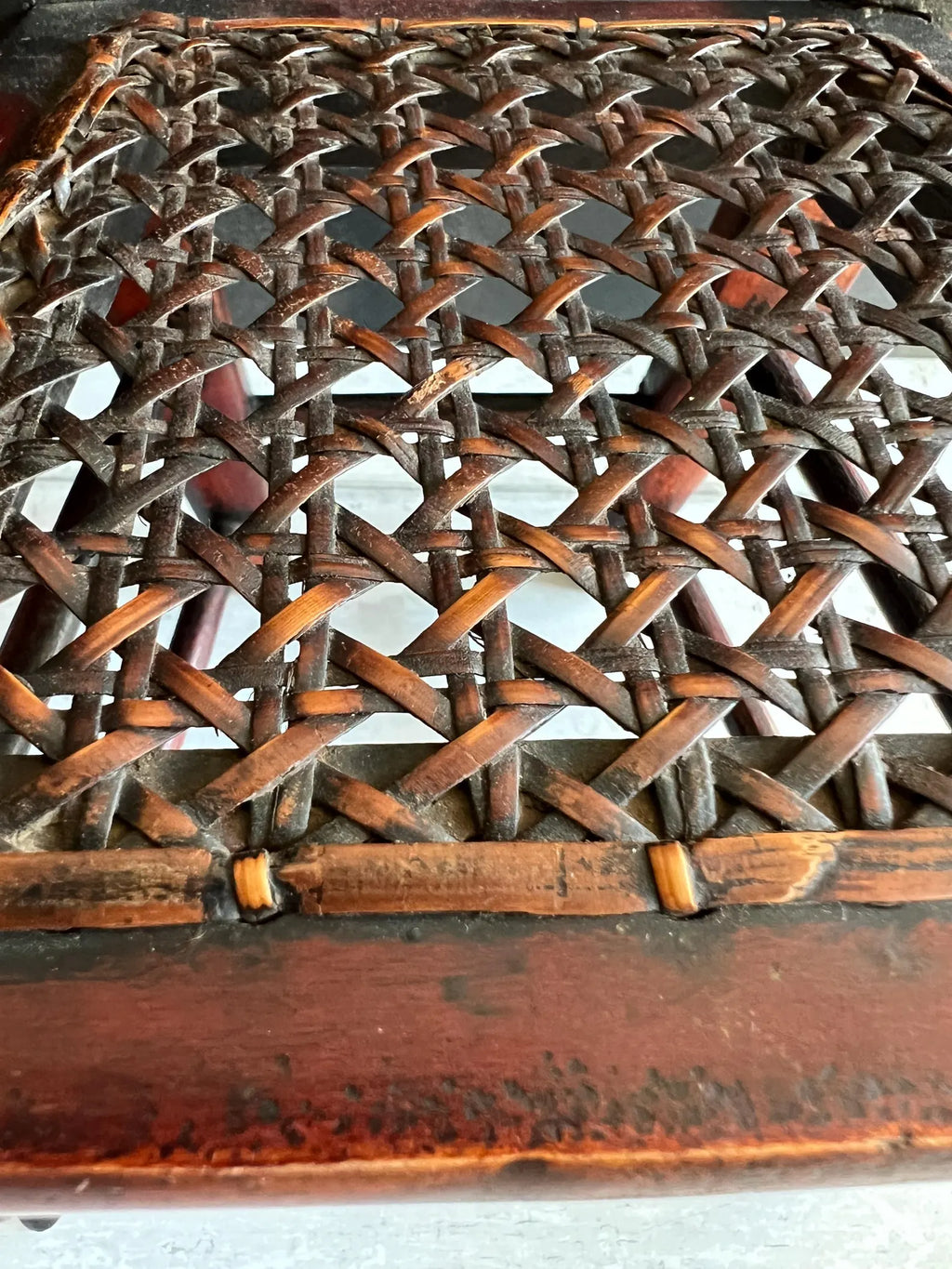 Antique Dolls Chair Early 19th Century Original Caned Seat Circa 1830