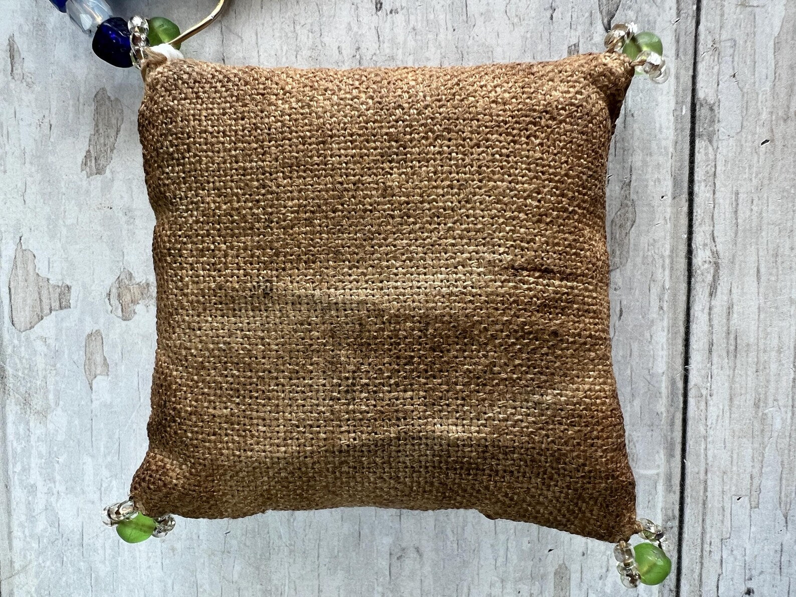 Antique Sampler Pincushion & Lace Making Bobbin C 1870s