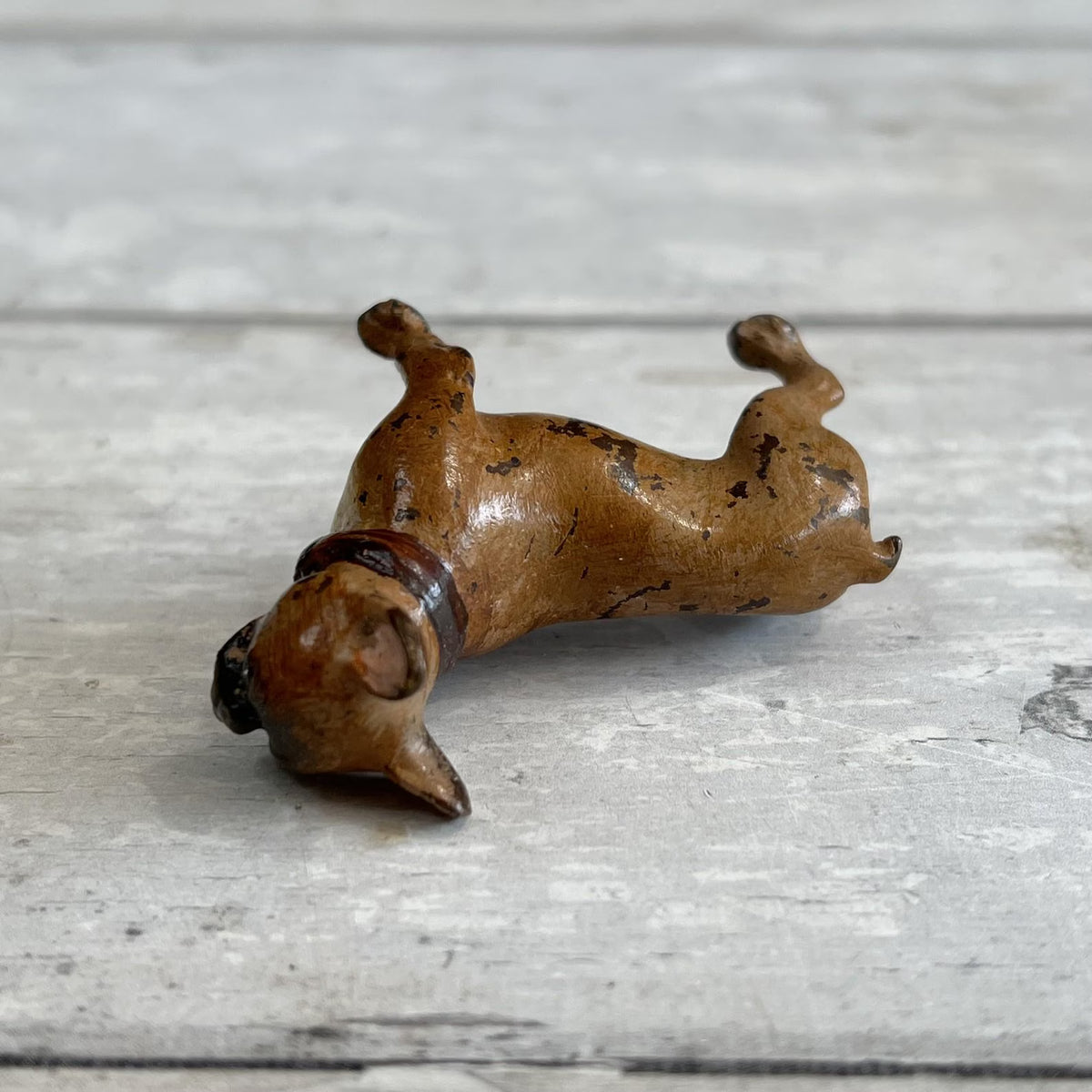 Antique Vienna Cold Painted Bronze French Bulldog Figure C 1880