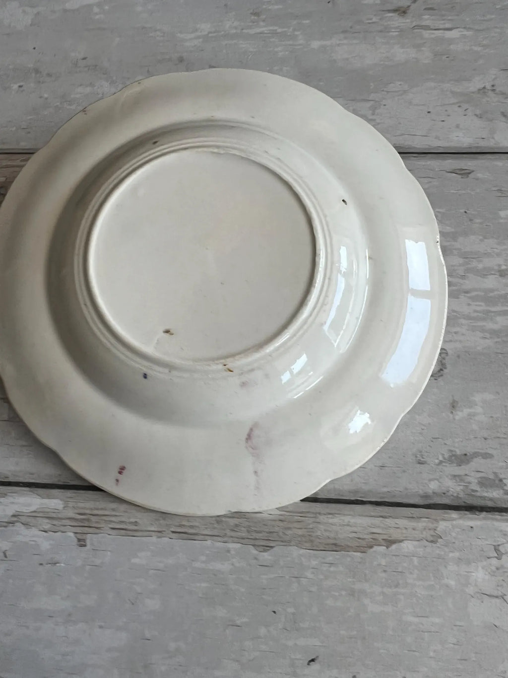 19th Century Childs Nursery Ware Plate Equine Horse Steeplechase Circa 1820 RARE Transferware Point to Point