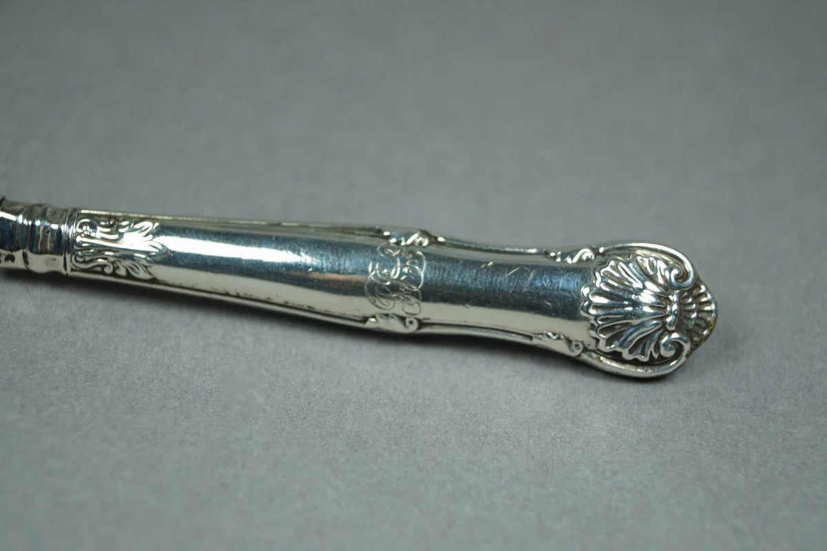 Antique Georgian Silver Christening Set Red Leather Case Dated 1831, Baby Shower Gift