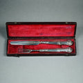 Antique Georgian Silver Christening Set Red Leather Case Dated 1831, Baby Shower Gift