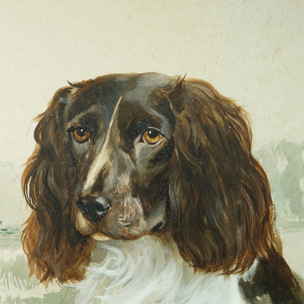 Reuben Ward Binks Springer Spaniel Painting Signed Dated 1922