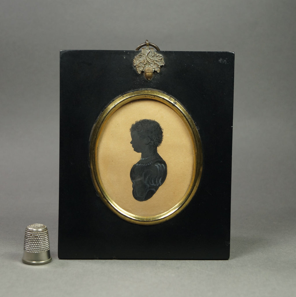 19th Century Portrait Silhouette Baby Boy Anthony Orr Cartmel Lancashire England Circa 1828