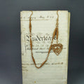 Antique Straw Work Valentine Pocket Watch Chain Woven Straw Love Token Fob Circa 1860