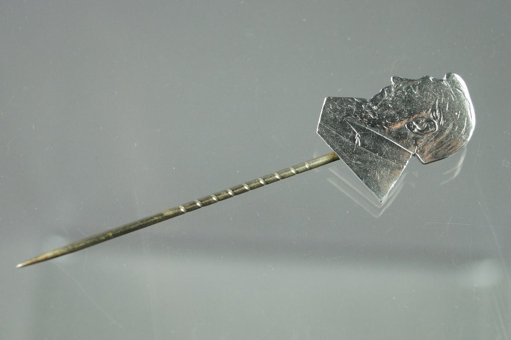 Antique South Africa Paul Kruger Silver Sterling Silver Stick Pin Trench Art C 1900