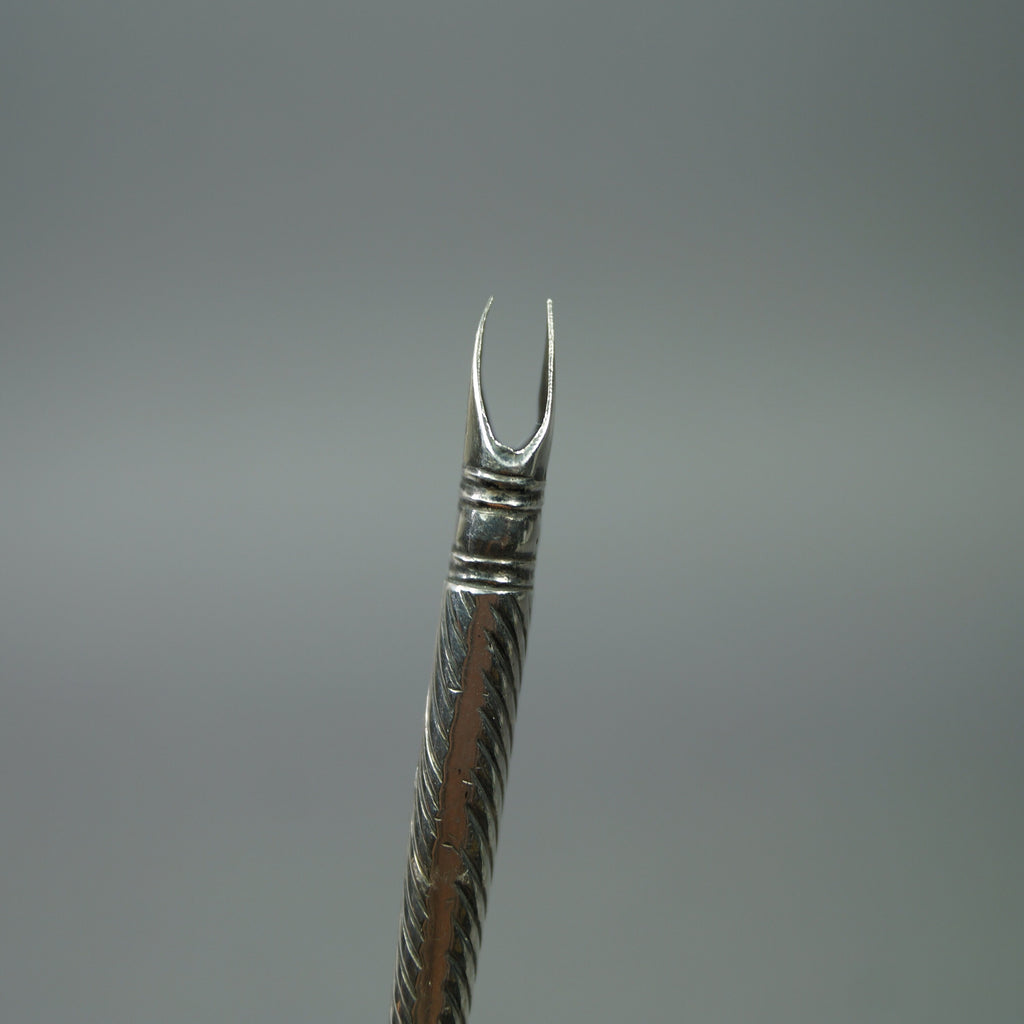 Antique 19th Century Silver Scissor Blade Sheath Circa 1840