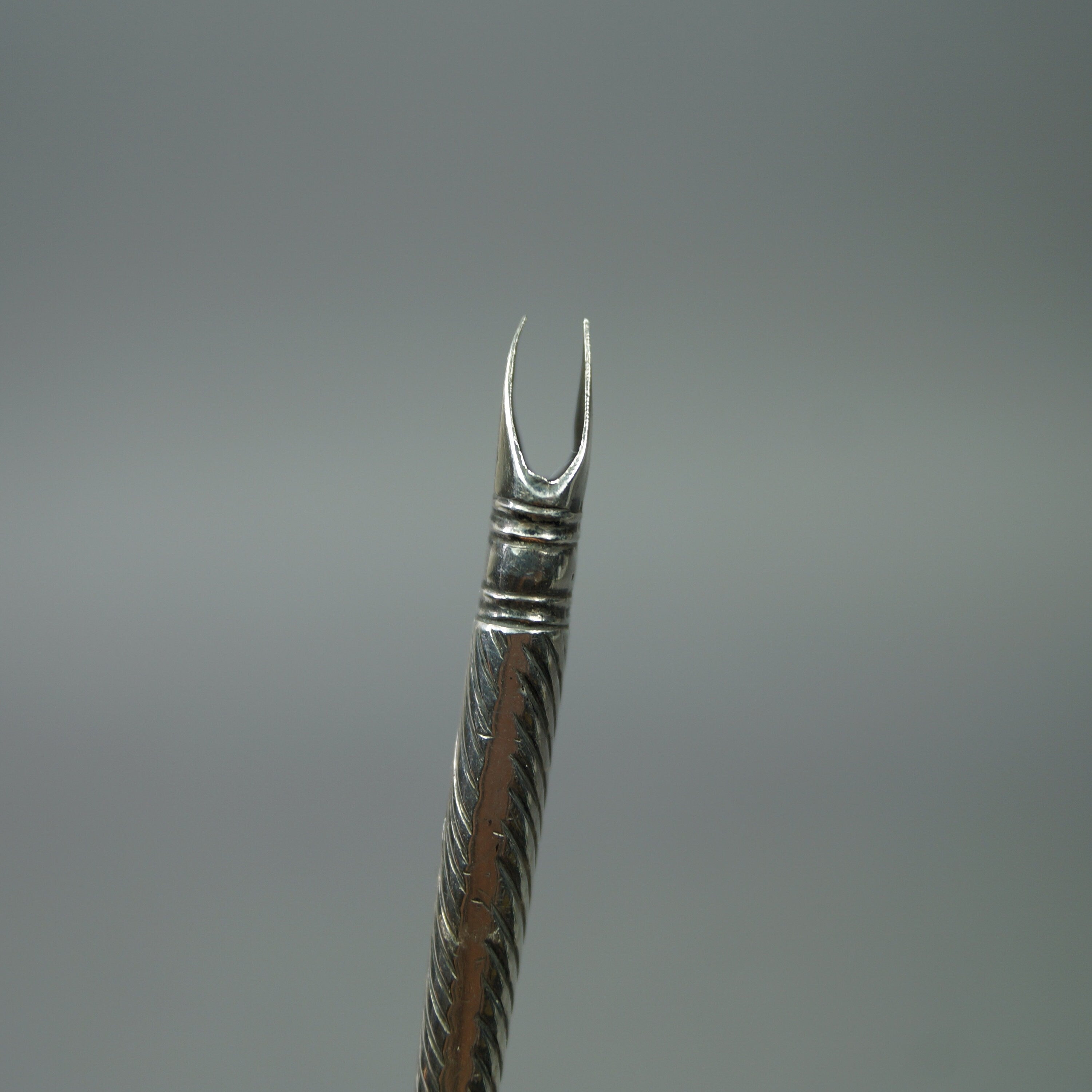Antique 19th Century Silver Scissor Blade Sheath Circa 1840