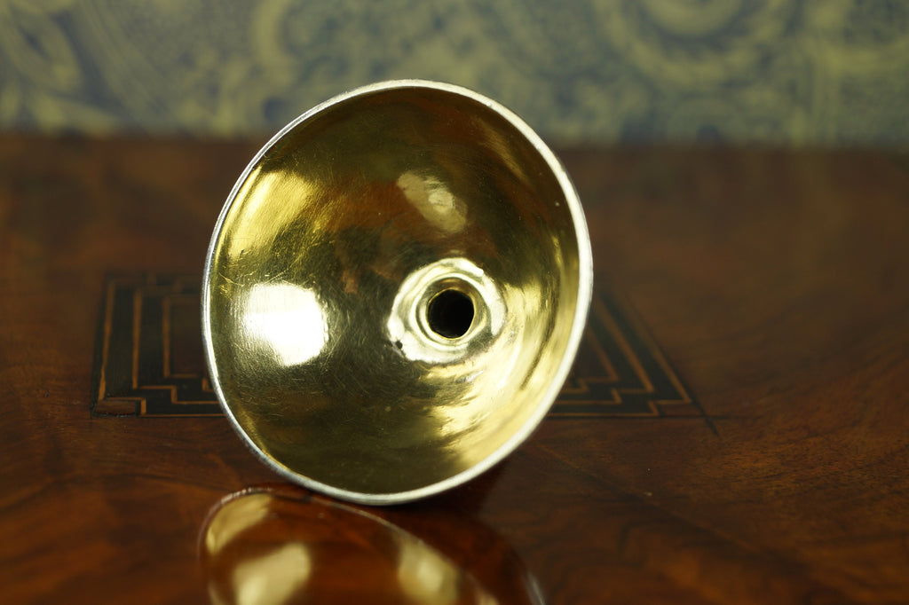 Antique Georgian Silver Gilt Lined Miniature Funnel For Perfume Scent Bottle Circa 1800