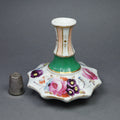 Regency Miniature Porcelain Scent Bottle/ Bud Vase Hand painted Floral Octagonal C 1815 AF