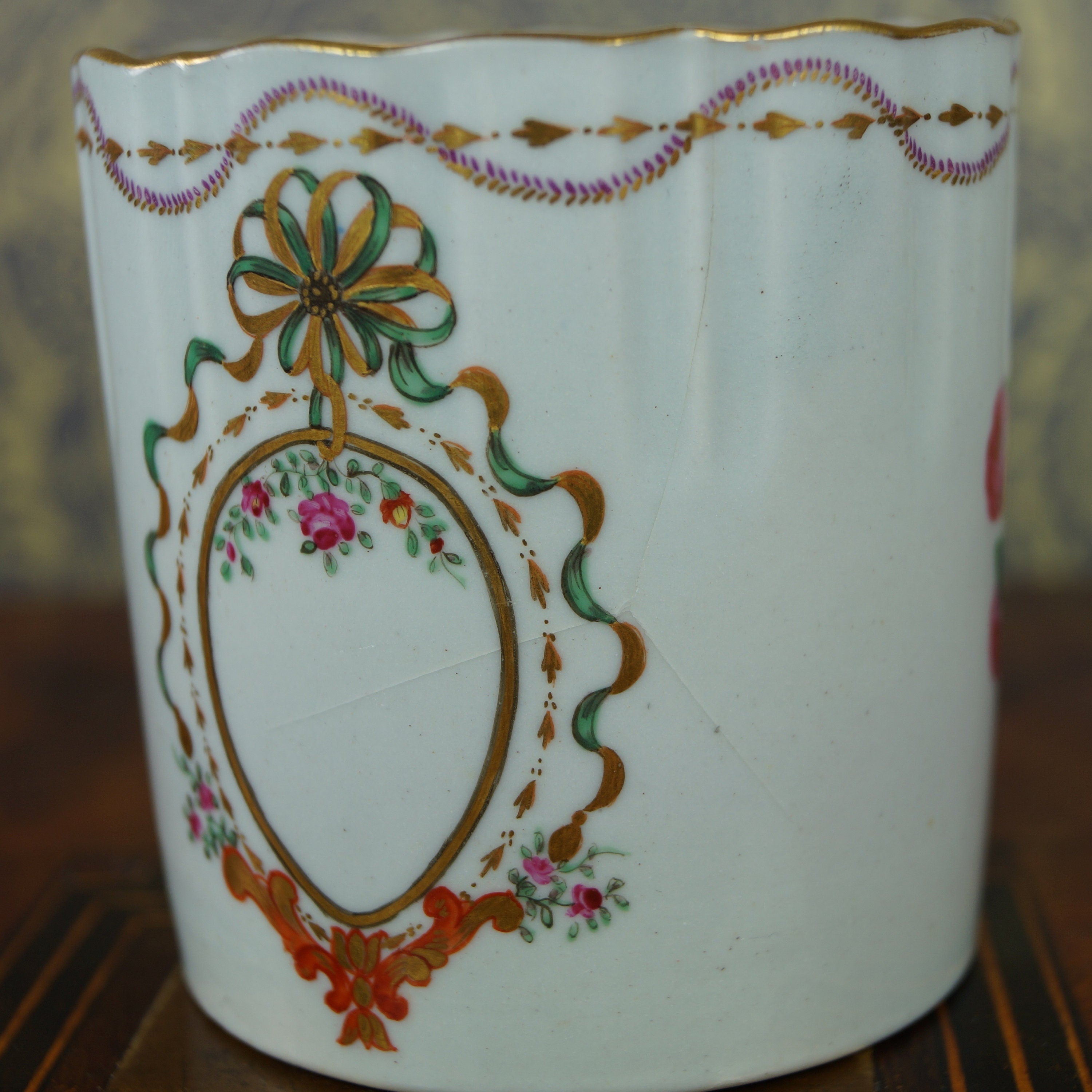 Rare Spode Armorial Coffee Can and Saucer Museum Quality C 1820