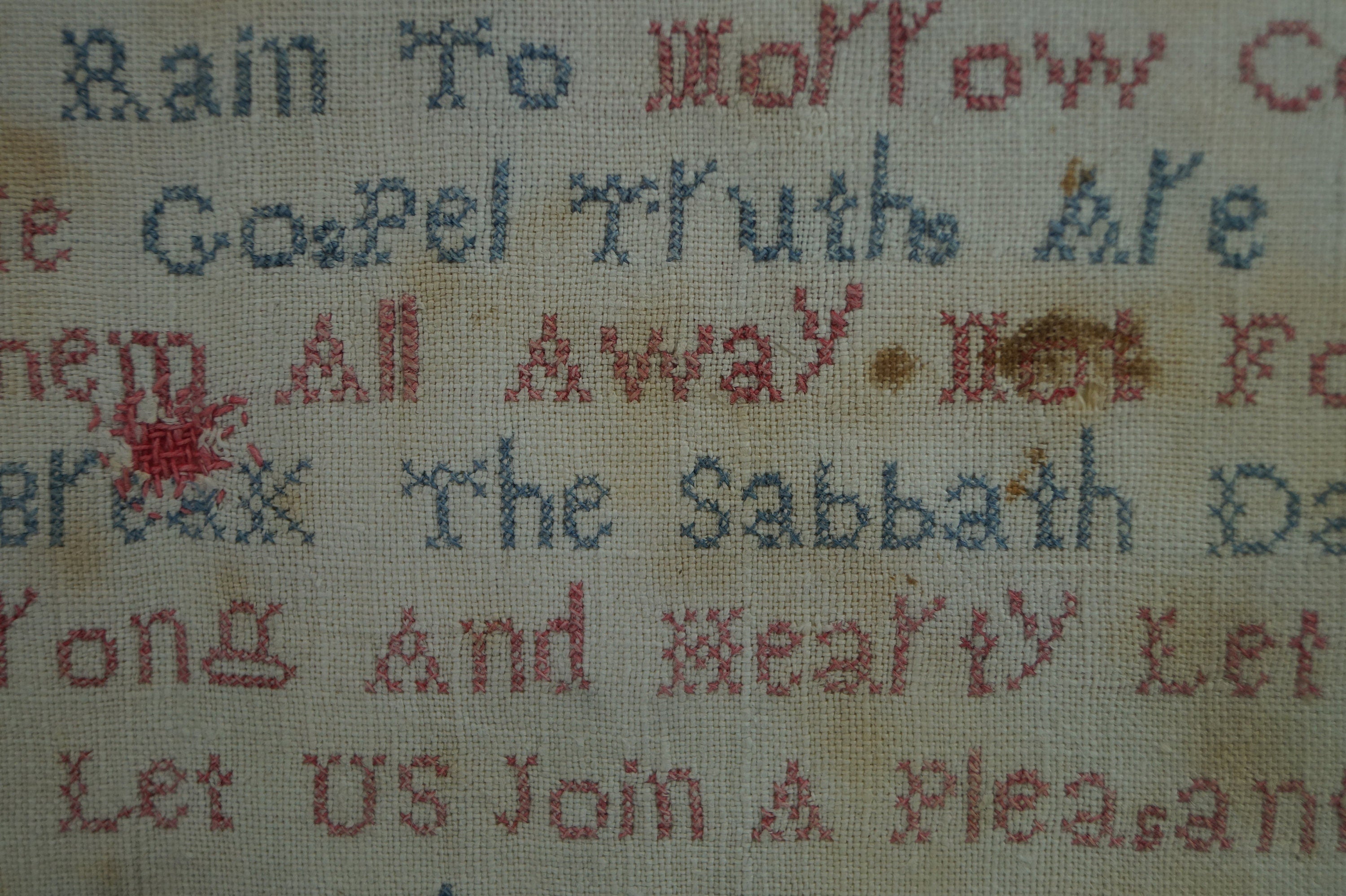 Victorian Sampler by Jane Strange 1840 Quirky