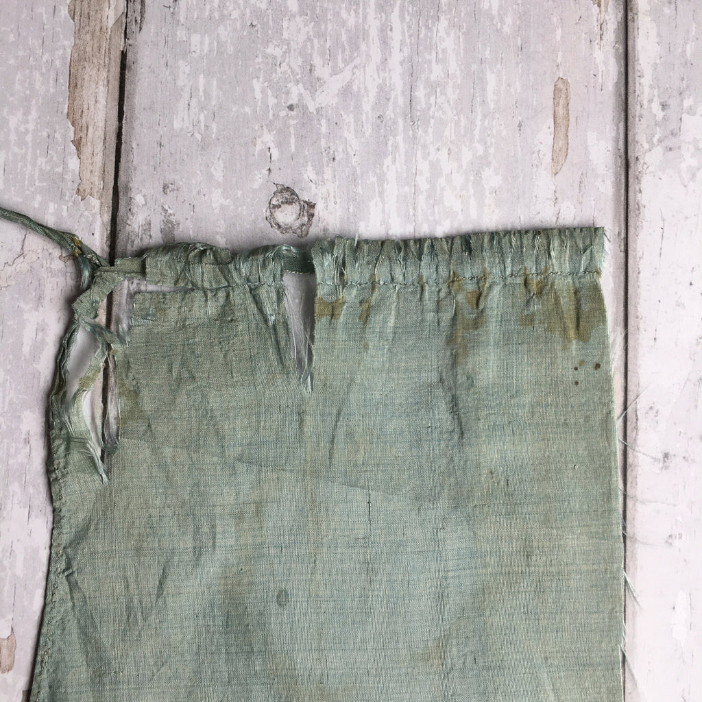 18th Century Silk Apron Fragment C 1730 AF