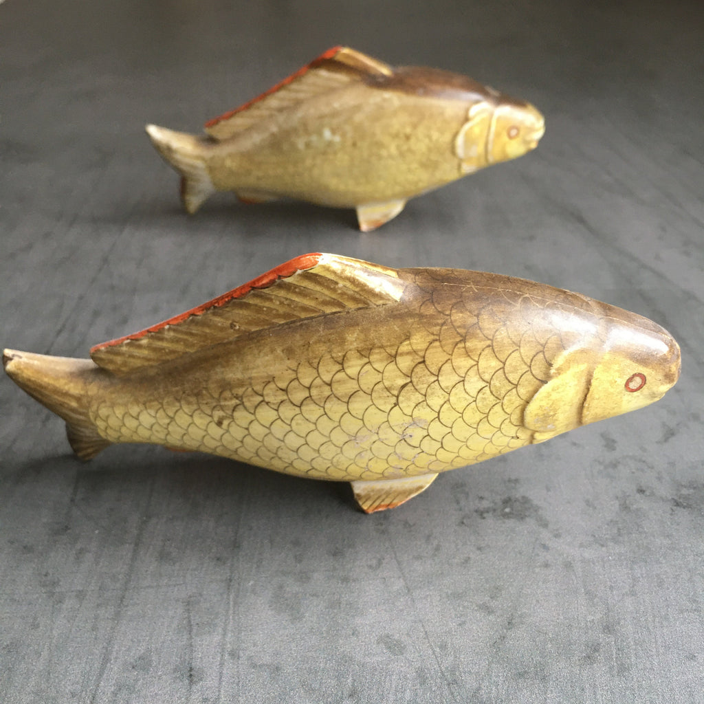 19th Century Fish Porcelain Carp Circa 1900 Fishing Angling Fisherman