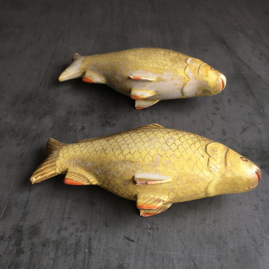 19th Century Fish Porcelain Carp Circa 1900 Fishing Angling Fisherman